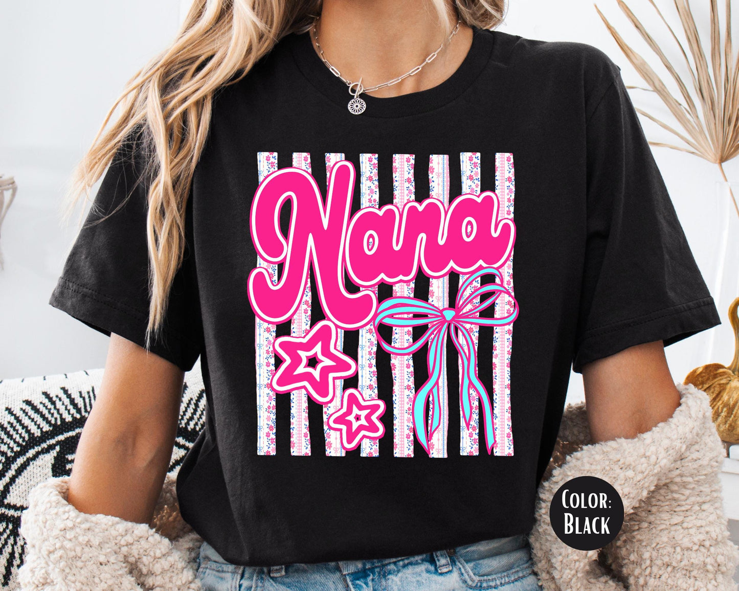 Comfort Colors® Floral Nana Shirt, Gift for Nana