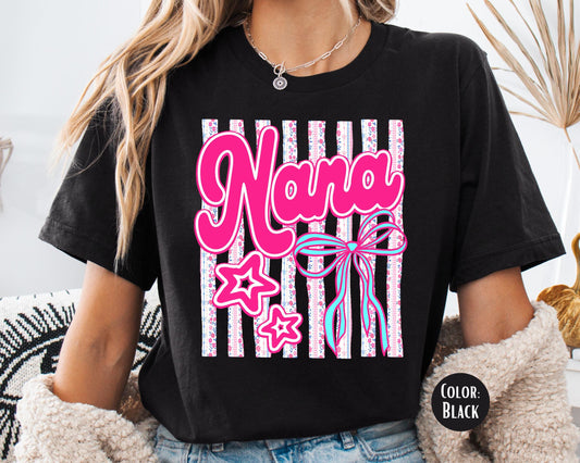 Comfort Colors® Floral Nana Shirt, Gift for Nana