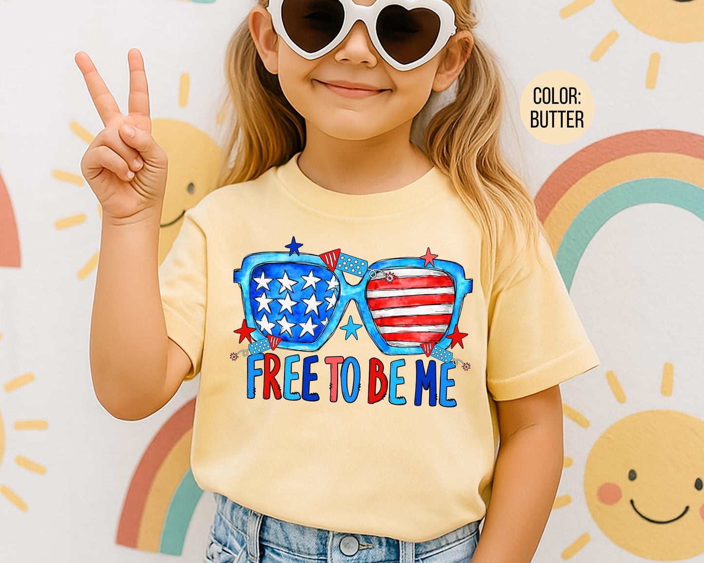 Comfort Colors Free To Be Me Shirt, 4th of July Shirts