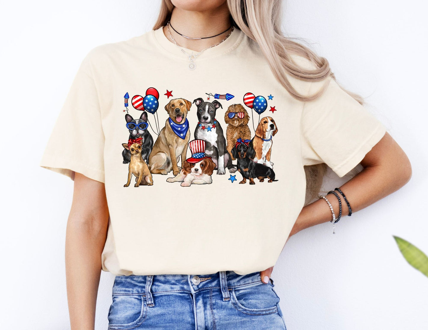 Comfort Colors 4th of July Dog Graphic Tee