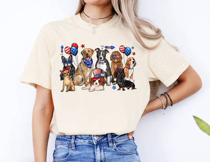 Comfort Colors 4th of July Dog Graphic Tee