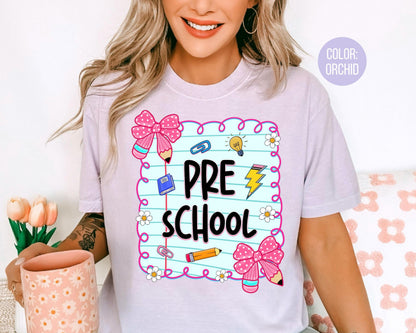 Comfort Colors® Coquette Preschool Shirt, Pre-School Teacher Shirts