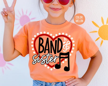 Comfort Colors® Band Sister Shirt, Marching Band Sister Shirt, Little Sister Shirt