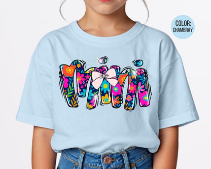 Comfort Colors® Summer Floral Mama and Mini Shirt, Matching Mommy and Me Shirts