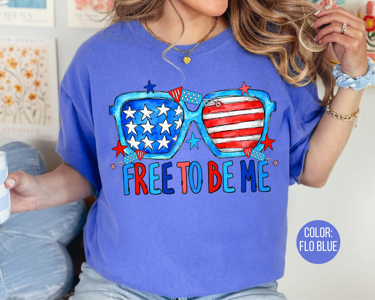 Comfort Colors Free To Be Me Shirt, 4th of July Shirts