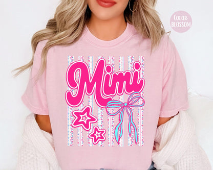 Comfort Colors® Floral Mimi Shirt, Gift for Mimi