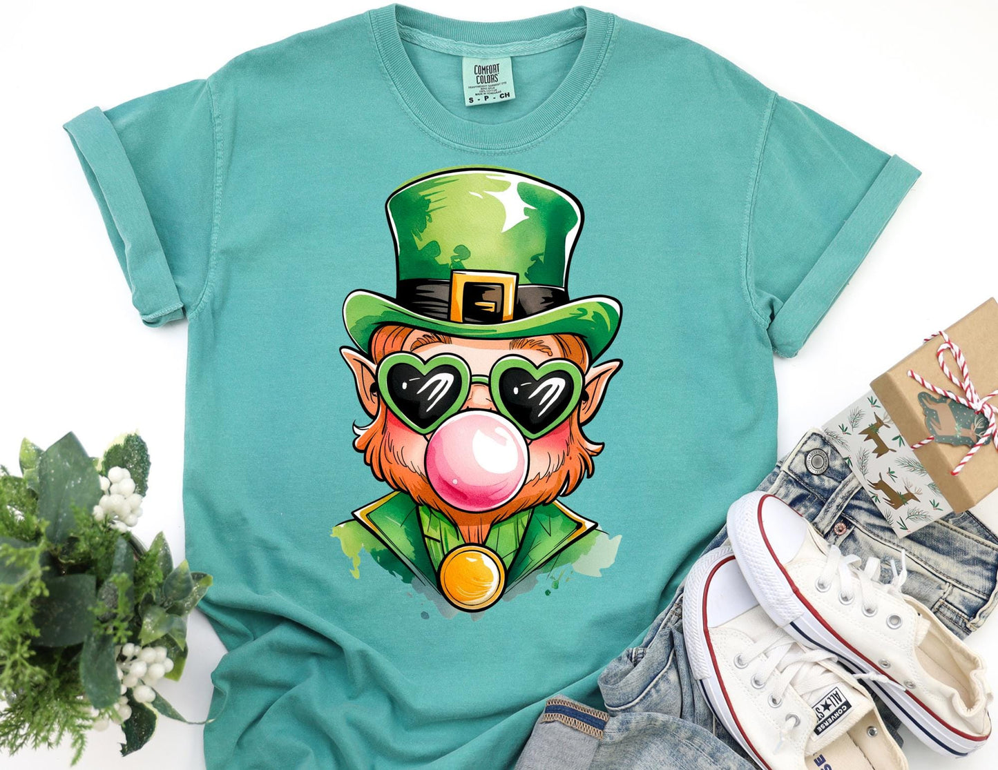 Comfort Colors Leprechaun Bubblegum Shirt - St Patricks Day Tee