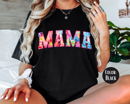 Comfort Colors Tie Dye Mama Shirt - Varsity Mom Tee