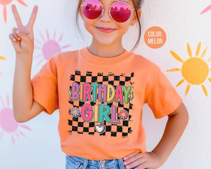 Comfort Colors Kids Birthday Girl Shirt