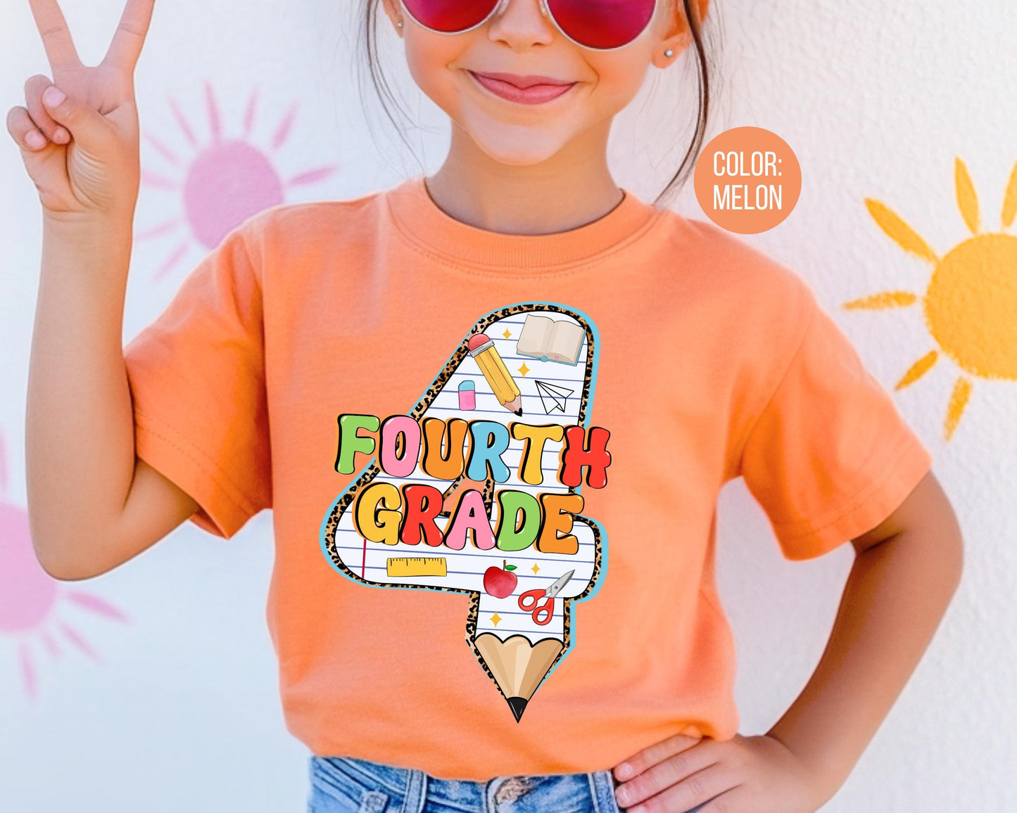 Comfort Colors 4th Grade Pencil Shirt - Back to School