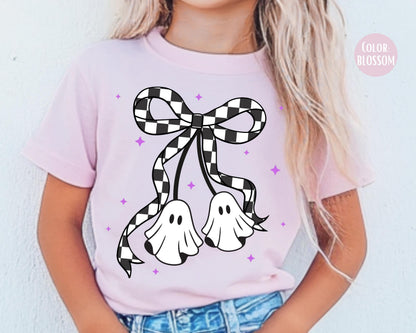 Comfort Colors Coquette Ghost Shirt - Girly Halloween Tee