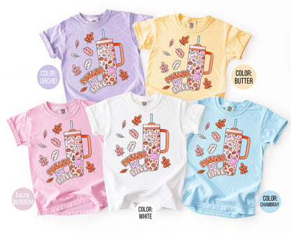 Comfort Colors Fueled By Fall Shirt: Matching Mommy and Me Tees, Fall Tumbler T-shirt