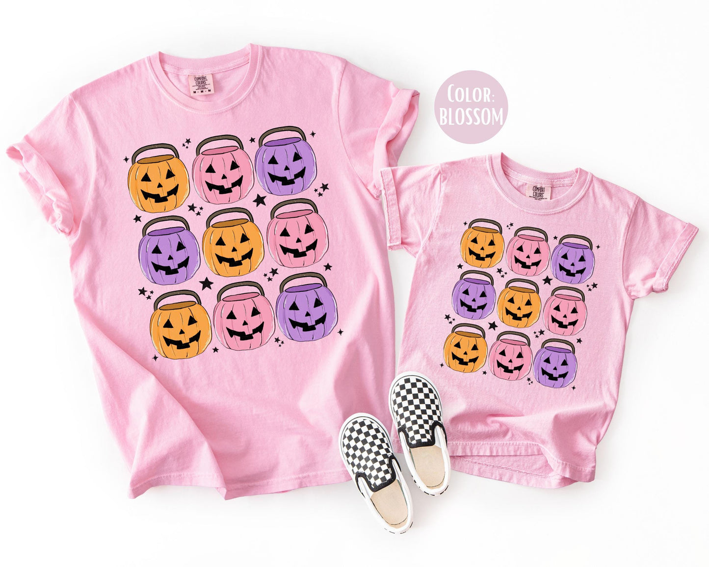 Comfort Colors Kids Halloween Shirt: Jack O' Lantern Pumpkin Tee