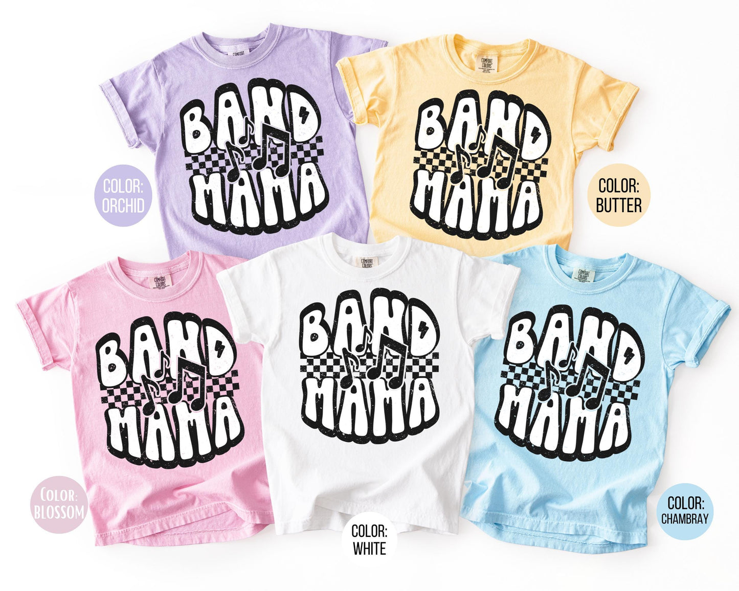 Comfort Colors Band Mama Shirt: Marching Band Mom Tee
