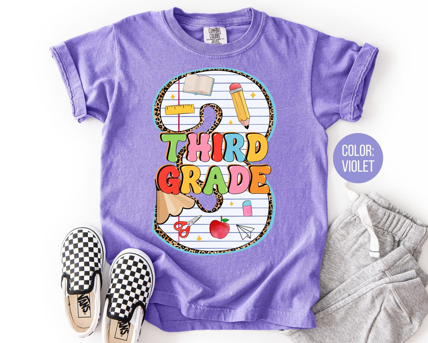 Comfort Colors 3rd Grade Pencil Shirt - Back to School