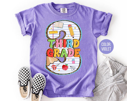 Comfort Colors 3rd Grade Pencil Shirt - Back to School