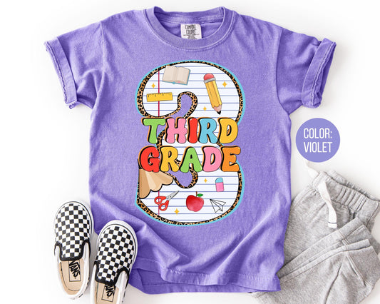 Comfort Colors 3rd Grade Pencil Shirt - Back to School