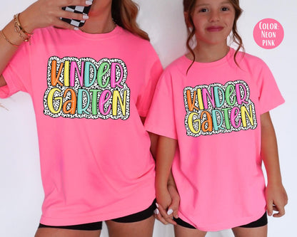 Comfort Colors Dalmatian Kindergarten Shirt - Back to School Tee