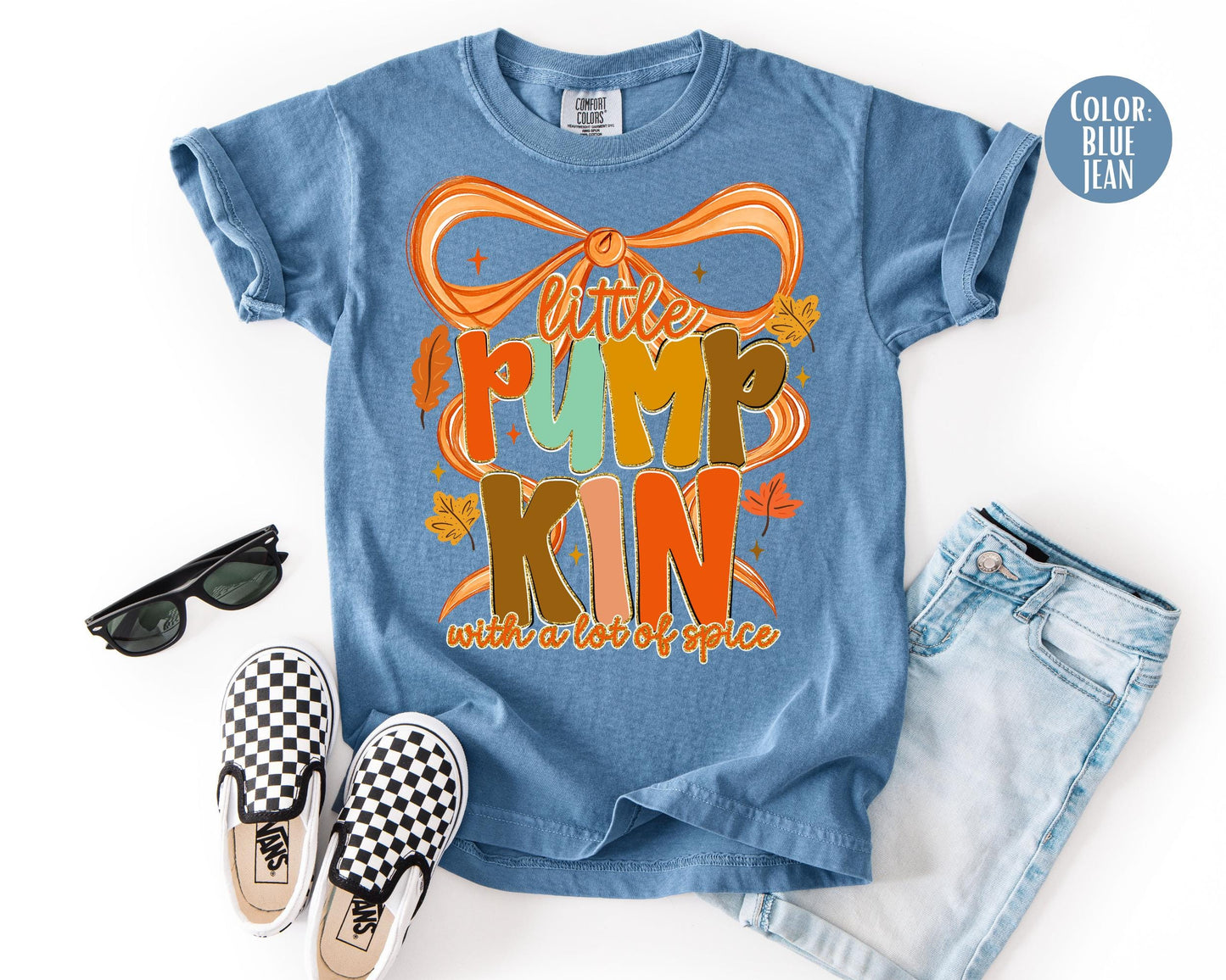 Comfort Colors Little Pumpkin Spice Thanksgiving Shirt - Kids Fall Outfit