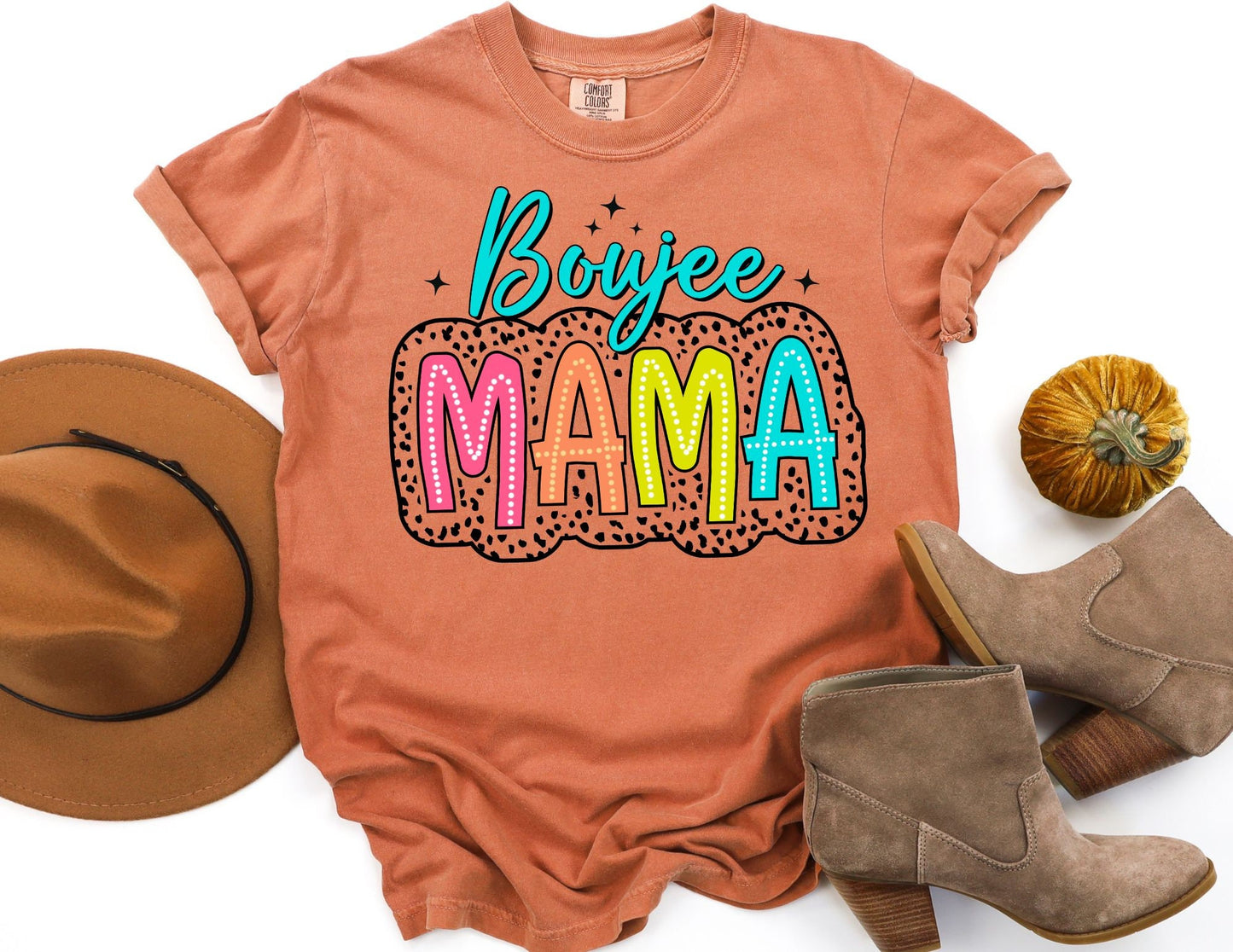 Comfort Colors Boujee Mama Shirt, Funny Mom Tee