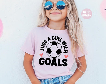 Comfort Colors Soccer Girl Goals Shirt - Youth & Mommy Matching
