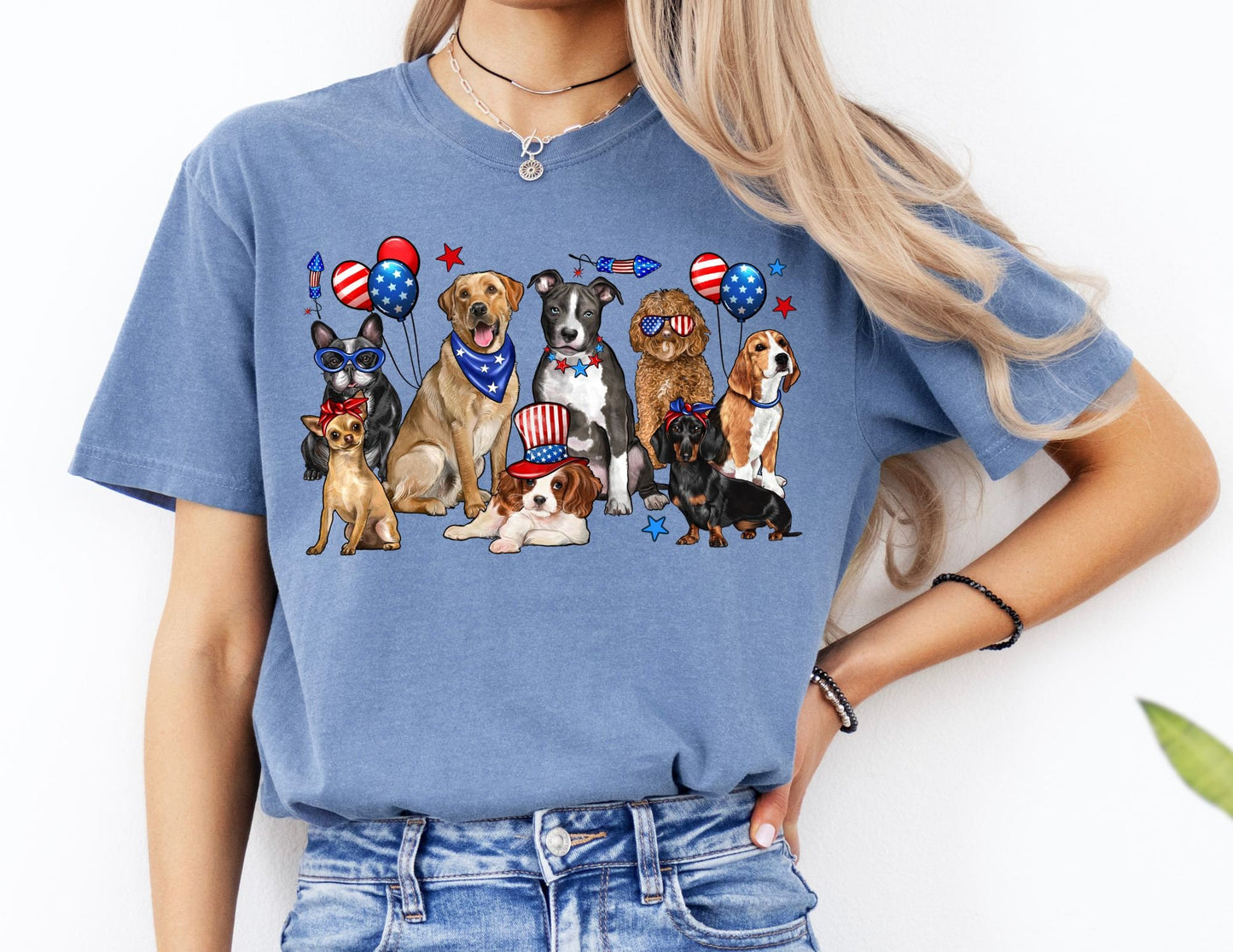 Comfort Colors 4th of July Dog Graphic Tee