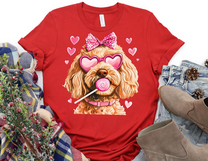 Golden Doodle Valentine Shirt - Dog Valentines Day Shirt