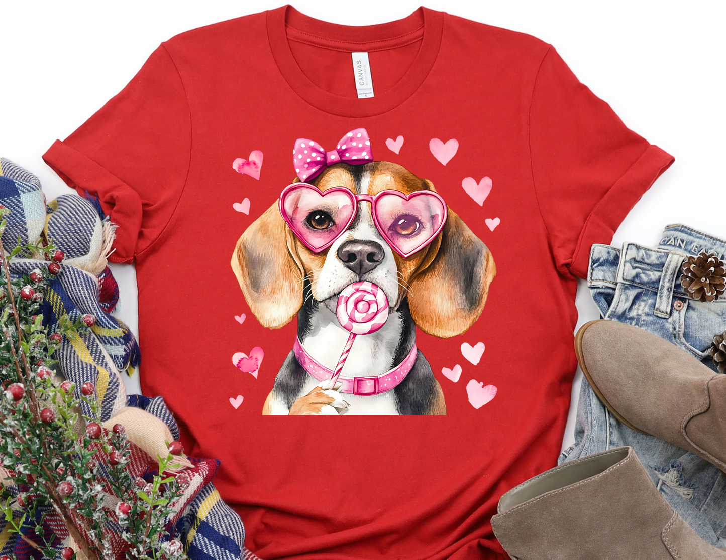 Beagle Valentine Shirt - Dog Valentines Day Shirt