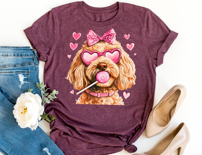 Golden Doodle Valentine Shirt - Dog Valentines Day Shirt