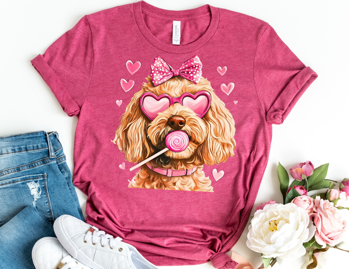Golden Doodle Valentine Shirt - Dog Valentines Day Shirt