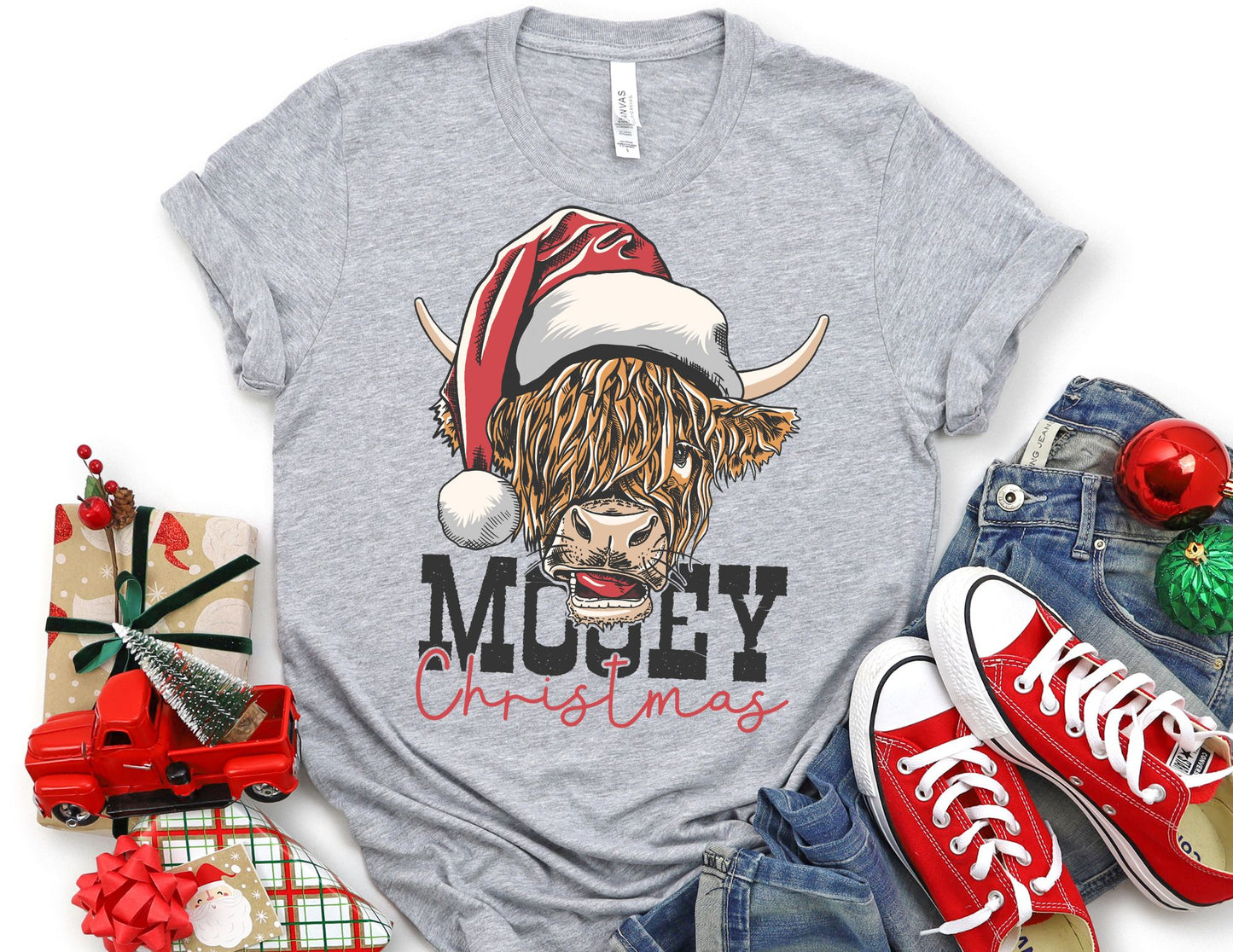 Mooey Christmas Shirt - Cow Christmas Shirt