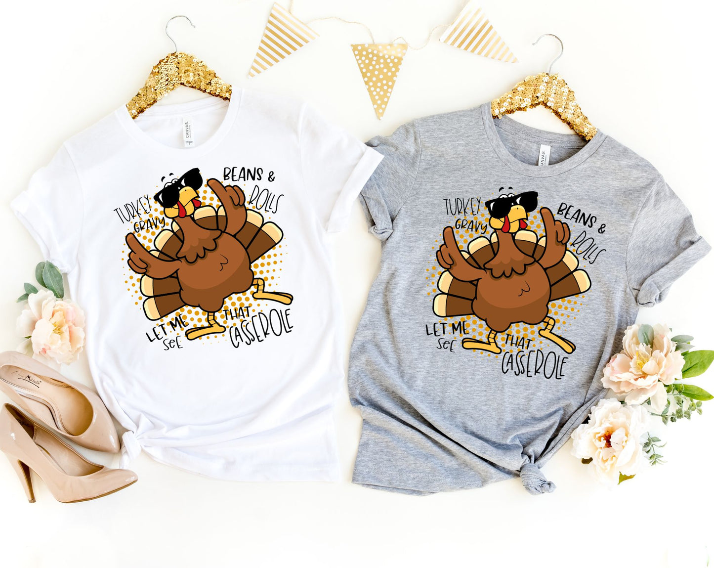 Turkey Gravy Beans and Rolls Shirt - Thanksgiving Fall Shirt