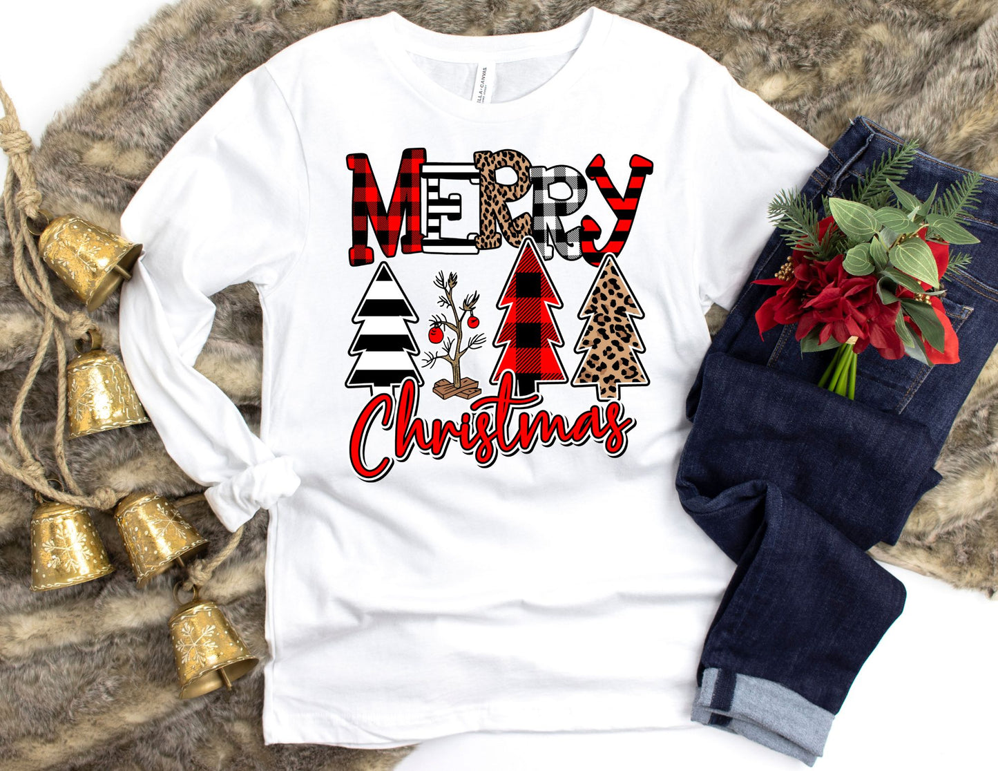 Merry Christmas Long Sleeve Shirt - Long Sleeve Christmas Shirt