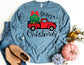 Merry Christmas Truck Long Sleeve Shirt - Long Sleeve Christmas Shirt