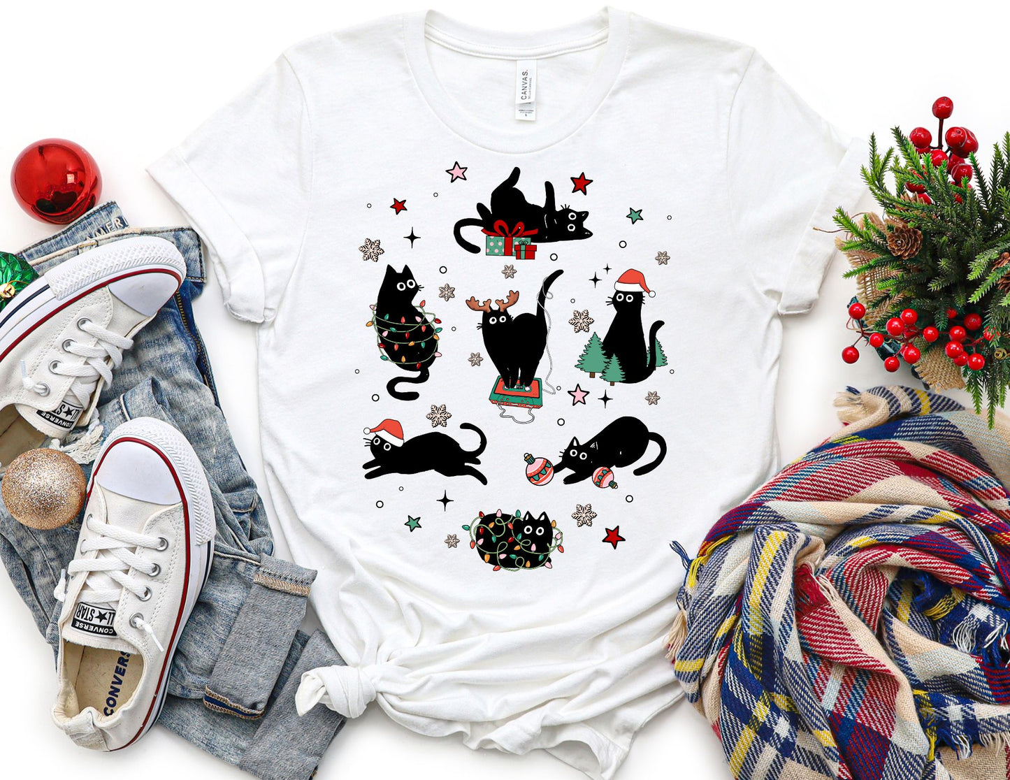 Christmas Cat Shirt - Christmas Shirt