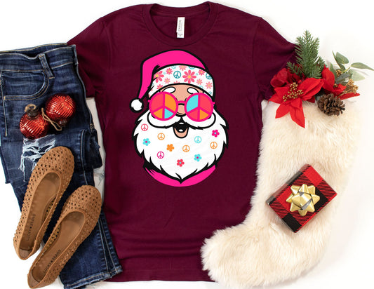 Peace Santa Claus Shirt - Christmas Shirt