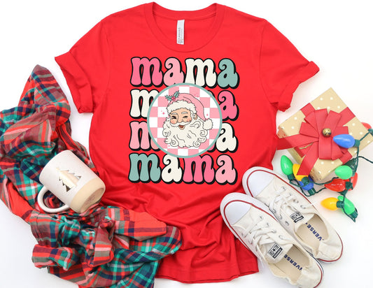 Mama Christmas Santa Shirt - Christmas Shirt