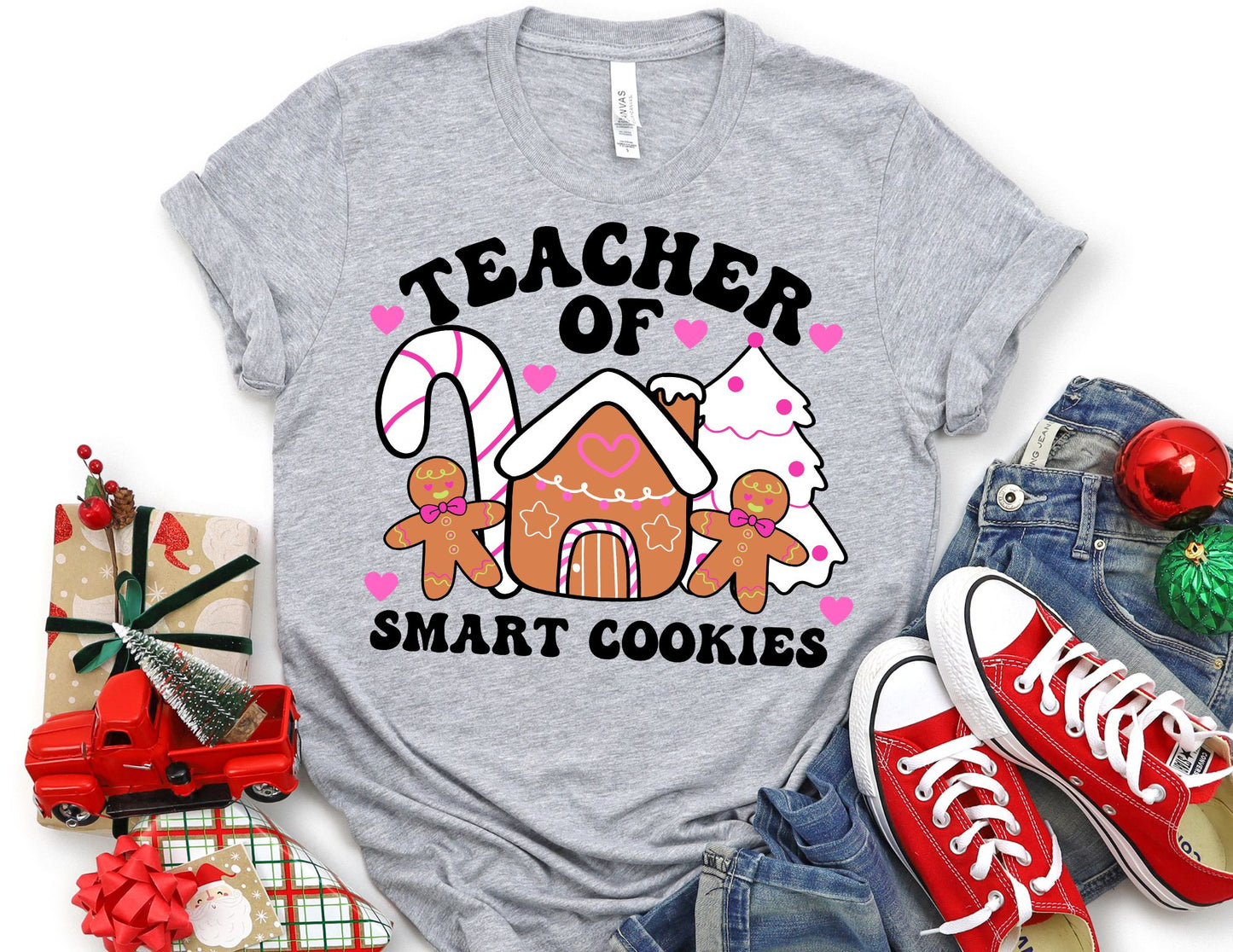 Teacher of Smart Cookies Shirt - Christmas Teacher Shirt