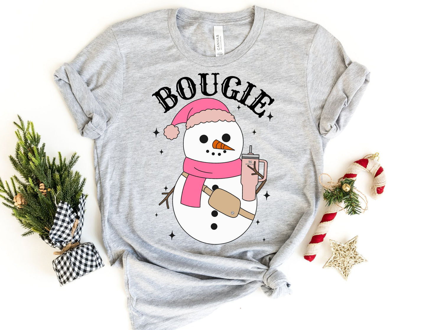 Bougie Snowman Shirt - Christmas Shirt