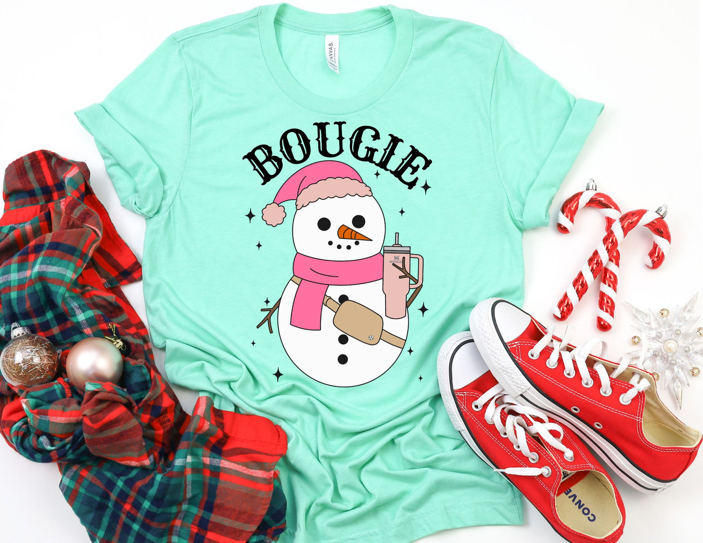 Bougie Snowman Shirt - Christmas Shirt