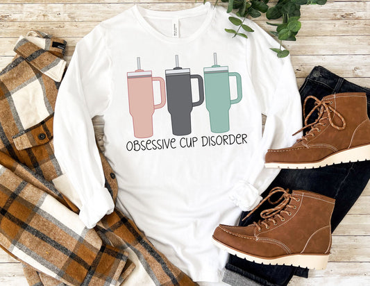 Obsessive Cup Disorder Long Sleeve Shirt - Long Sleeve Christmas Shirt