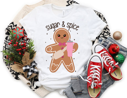Sugar and Spice Gingerbread Shirt - Christmas Shirt