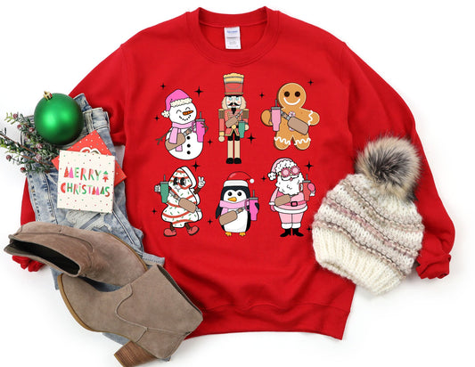 Christmas Characters Sweatshirt - Christmas Sweatshirt