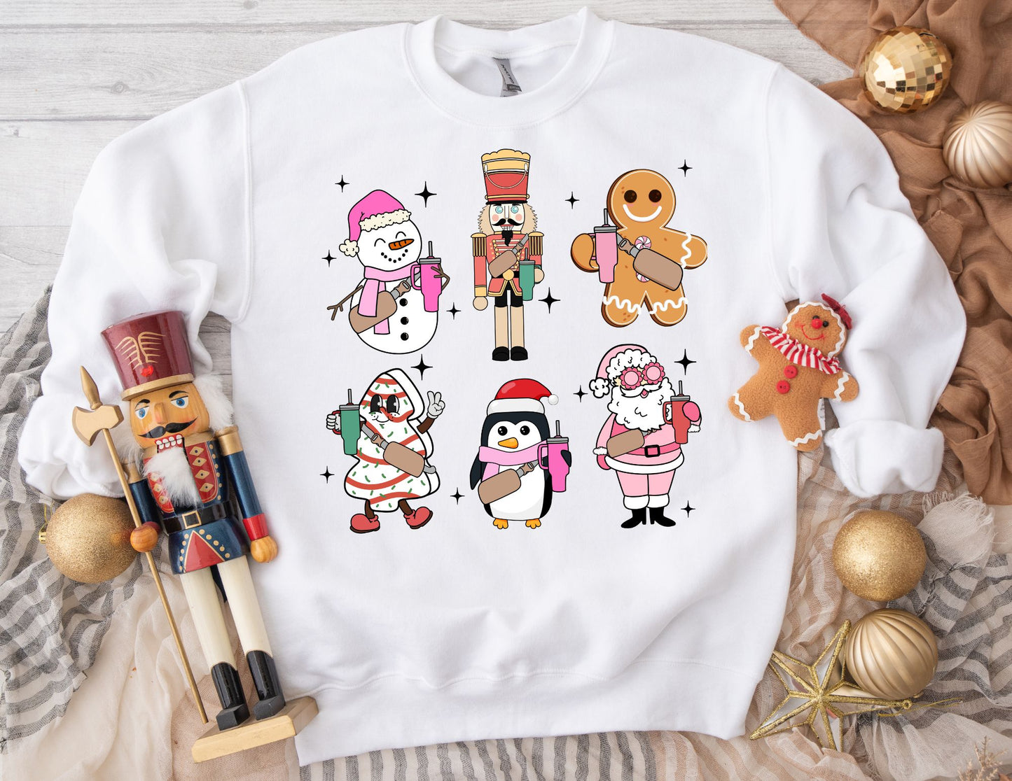 Christmas Characters Sweatshirt - Christmas Sweatshirt