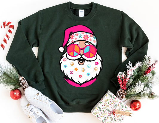 Peace Santa Claus Sweatshirt - Christmas Sweatshirt