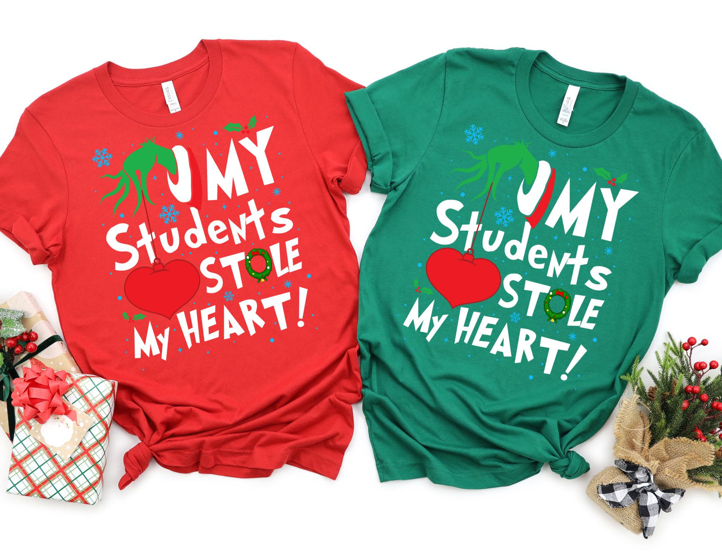 My Students Stole my Heart Shirt - Christmas Teacher Shirt