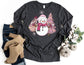 Snowman Pink Christmas Tree Long Sleeve Shirt - Long Sleeve Christmas Shirt