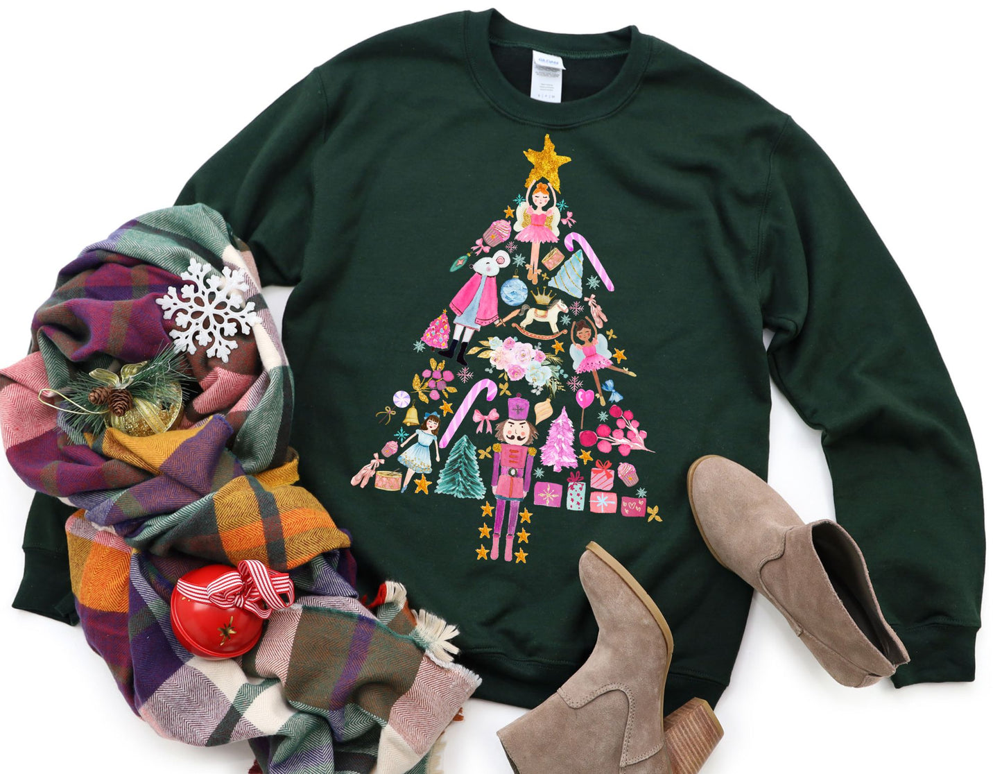 Nutcracker Christmas Tree Sweatshirt - Christmas Sweatshirt