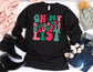 On my Husbands Naughty List Long Sleeve Shirt - Long Sleeve Christmas Shirt