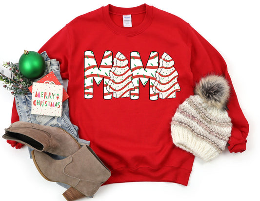 Mama Christmas Tree Sweatshirt - Mom Christmas Sweatshirt